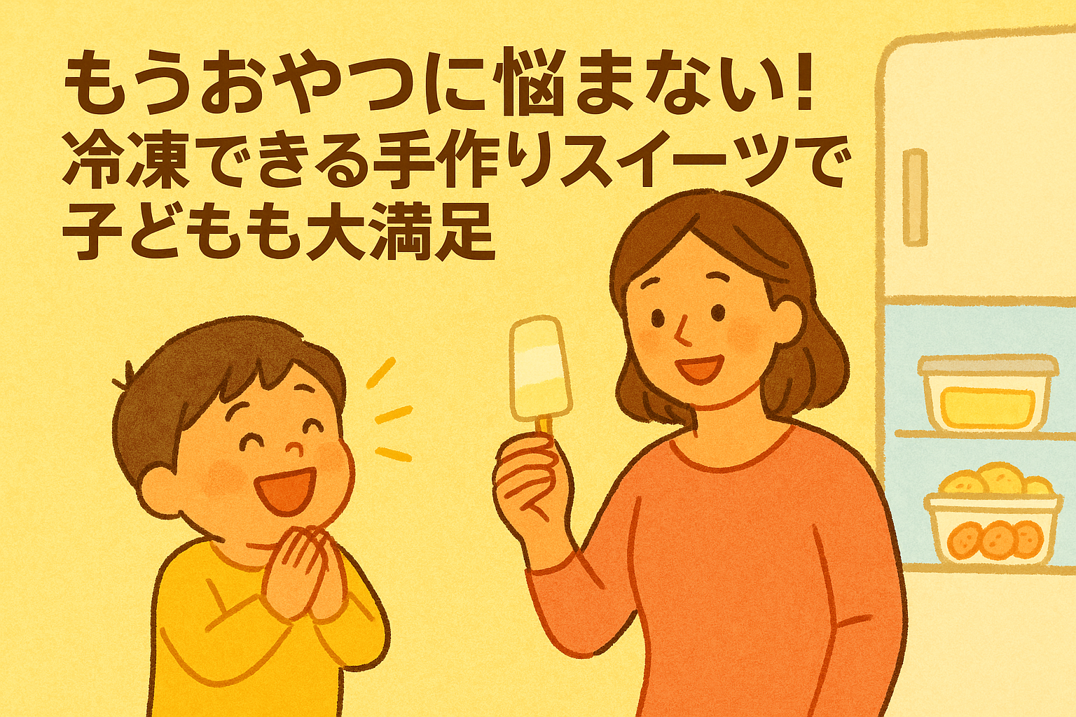 もうおやつに悩まない！冷凍できる手作りスイーツで子どもも大満足